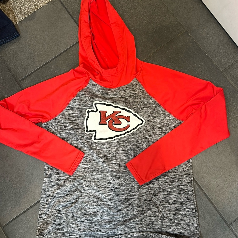 NFL Kansas City Chiefs Buttery Soft Stretch Hoodie Size Large